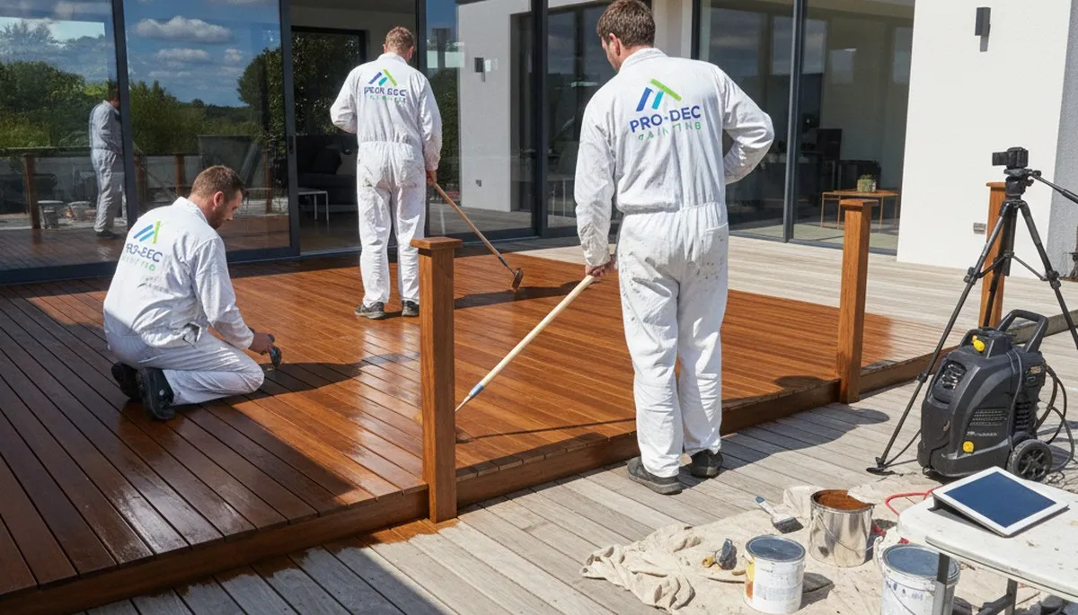 Deck painting service in Flagstaff, AZ for weather-resistant wood deck protection