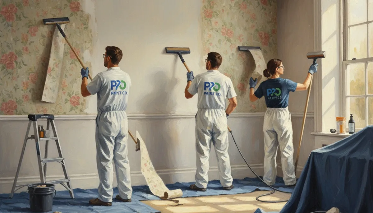 Wallpaper removal service in Flagstaff, AZ for painting contractors preparing high-elevation homes for repainting